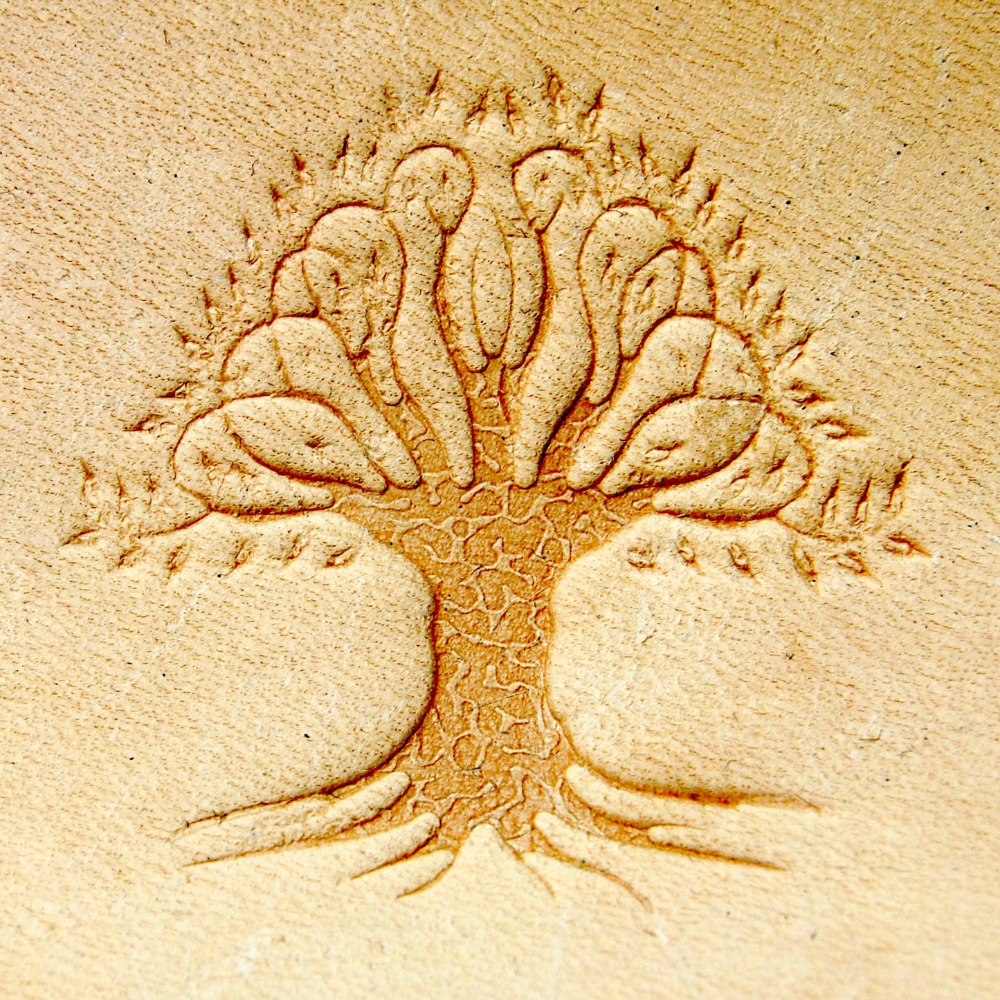Delrin Leather Stamp: Tree#1