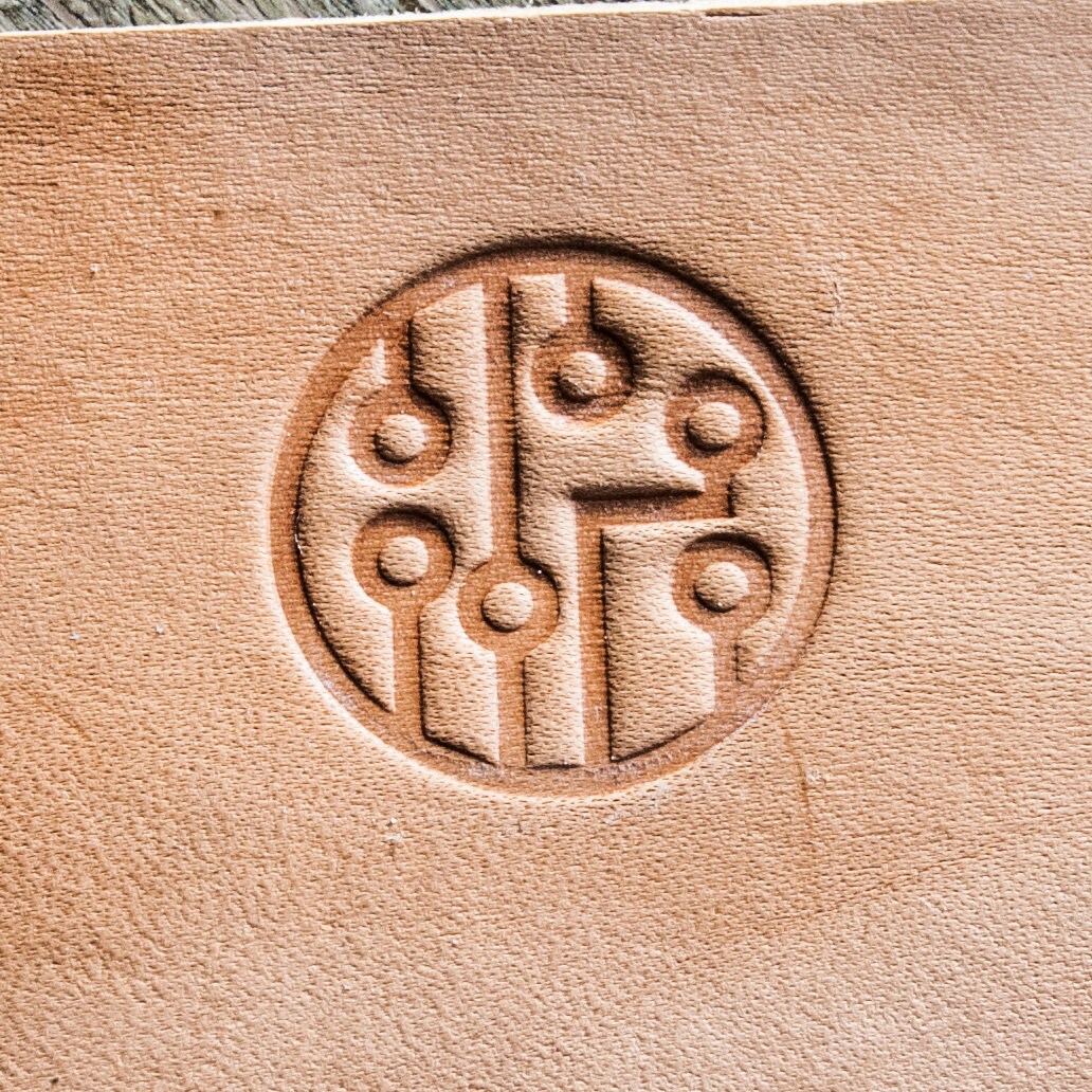 Delrin Leather Electro Stamp: #1 2,5cm x 2,5cm (0.98"" x 0.98"")