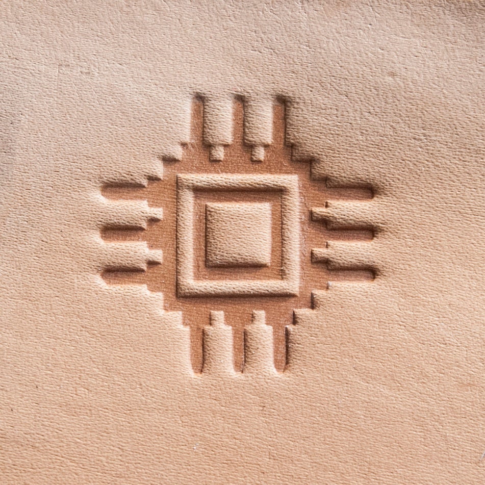 Leather Stamp: Electro 8 2,5cm x 2,5cm (0.98"" x 0,98"") - Delrin Material