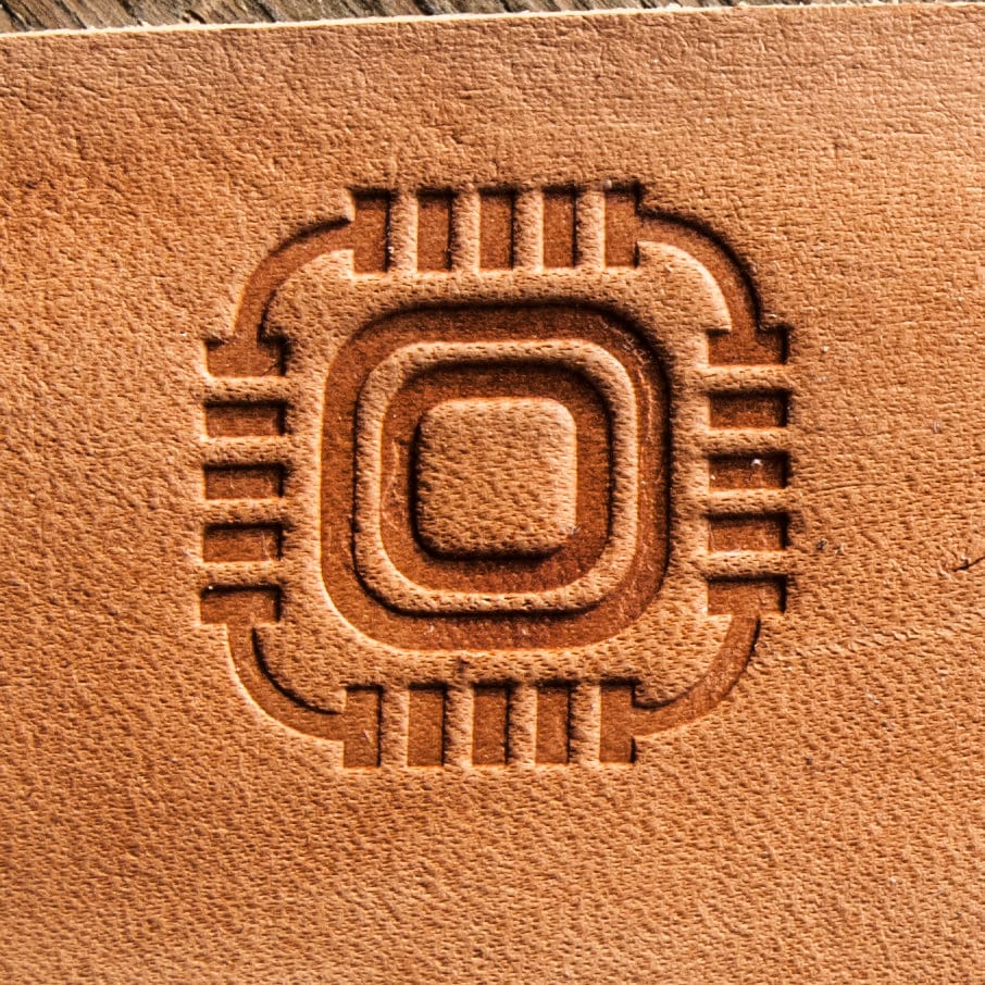 Leather Stamp : Electro #5 2,5cm x 2,5cm (0.98"" x 0,98"") - Delrin Material