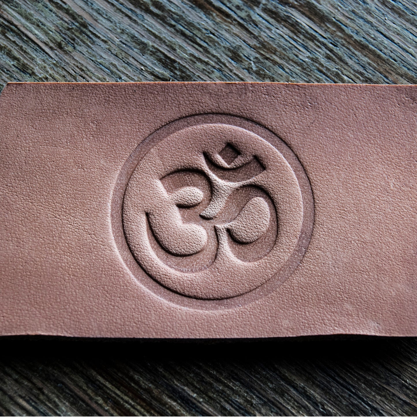 Leather Stamp: Om symbol - Delrin Material
