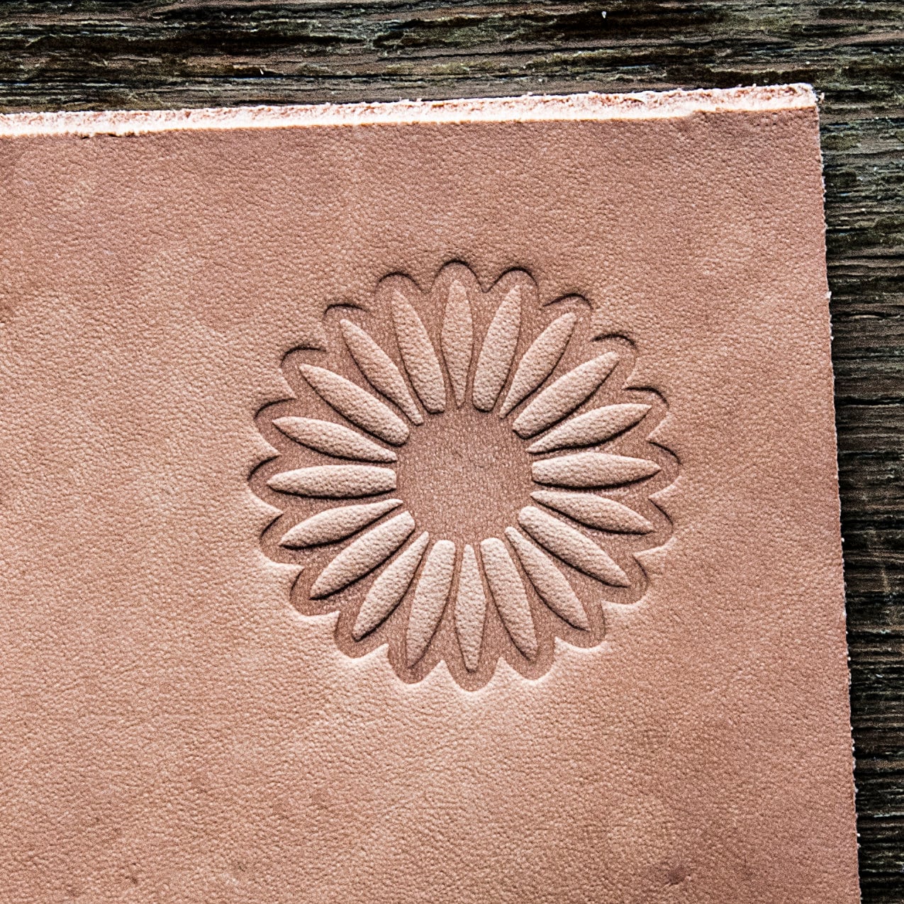 Delrin Leather Stamp: Flower#5