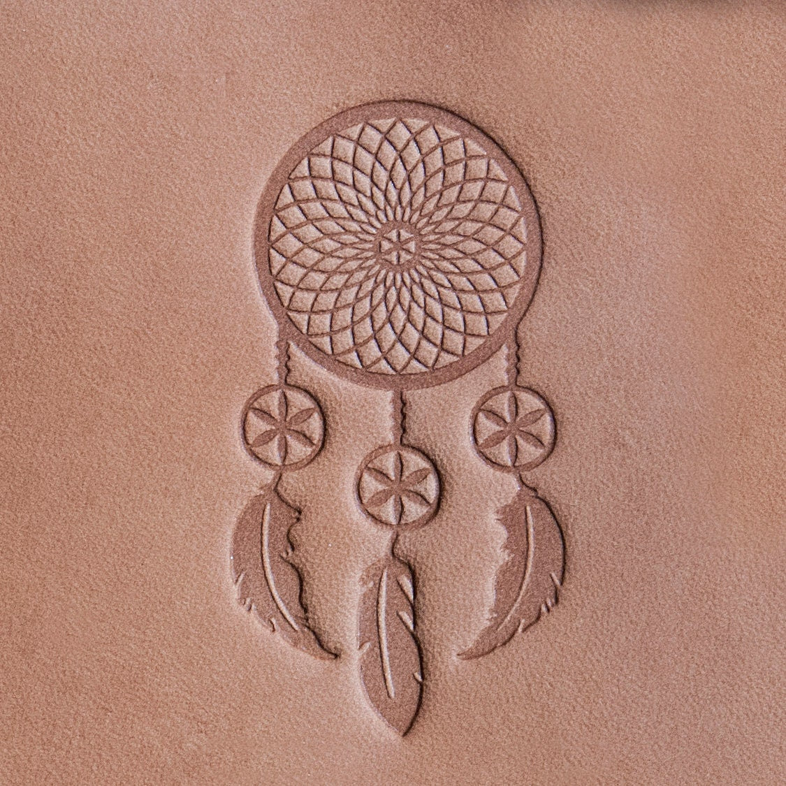 Leather Stamp: Dream catcher #1 - Delrin Material