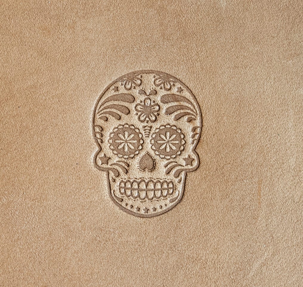 Leather Stamp: Sugar Skull 4 - Delrin Material