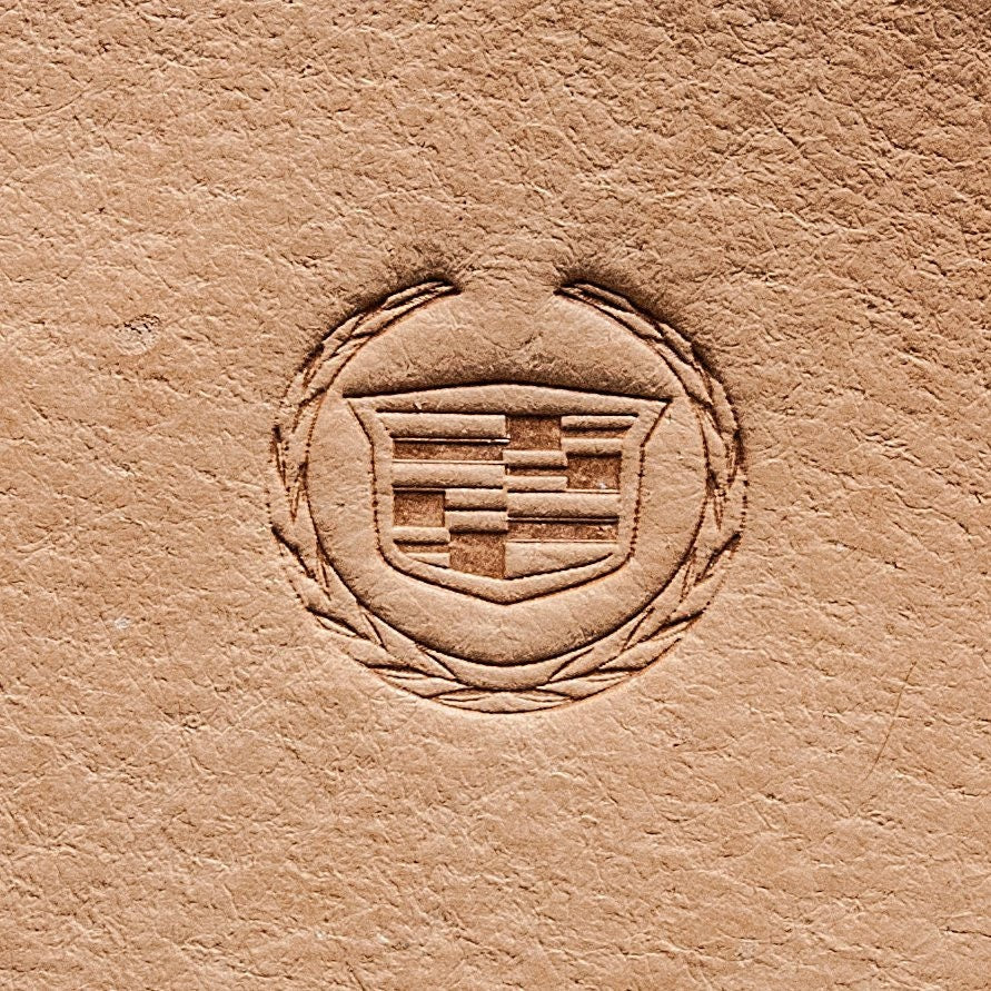 Leather Stamp: Cadillac car logo - Delrin Material
