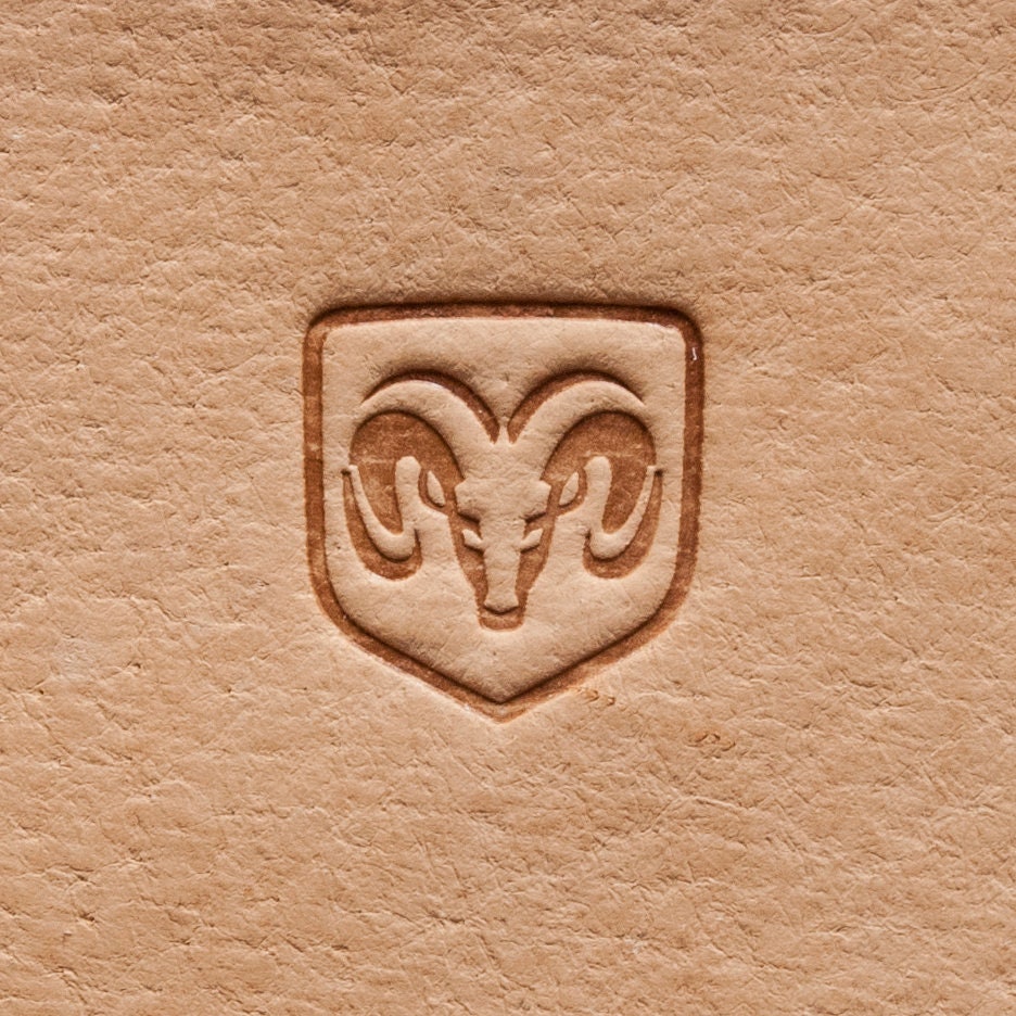 Leather Stamp: Dodge car logo - Delrin Material