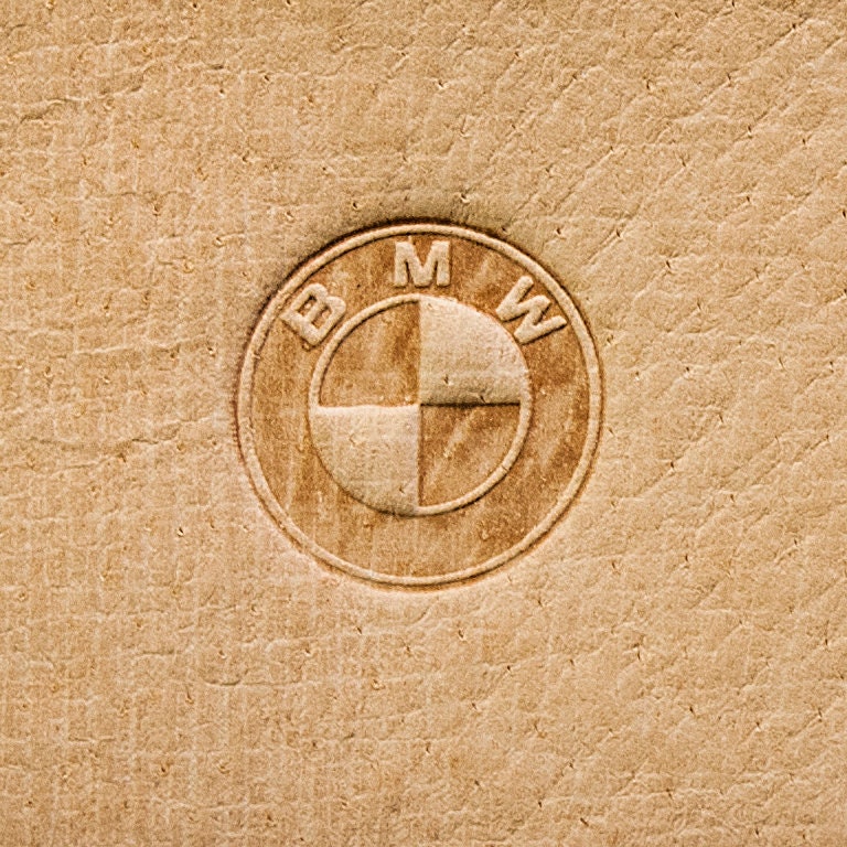 Leather Stamp: BMW car logo - Delrin material