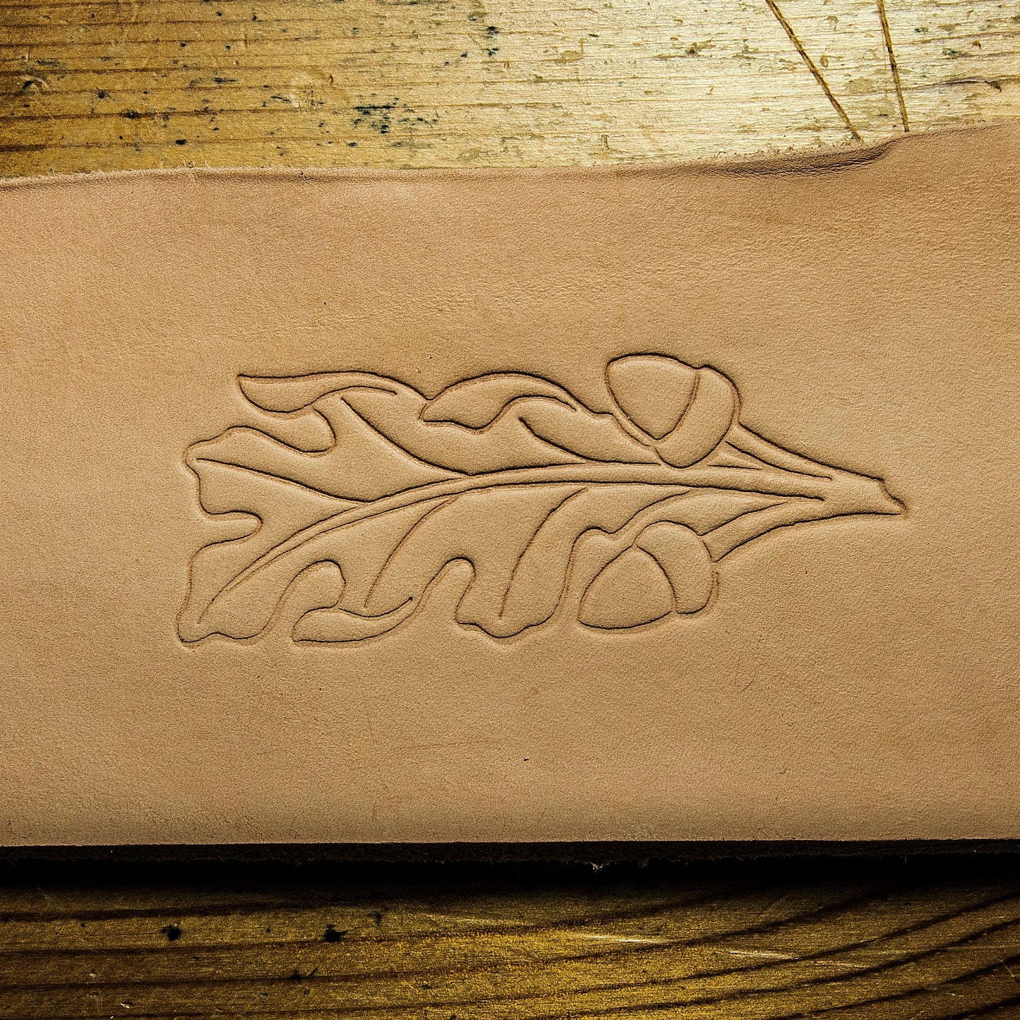 Leather Stamp: Oak Leaf - Delrin Material
