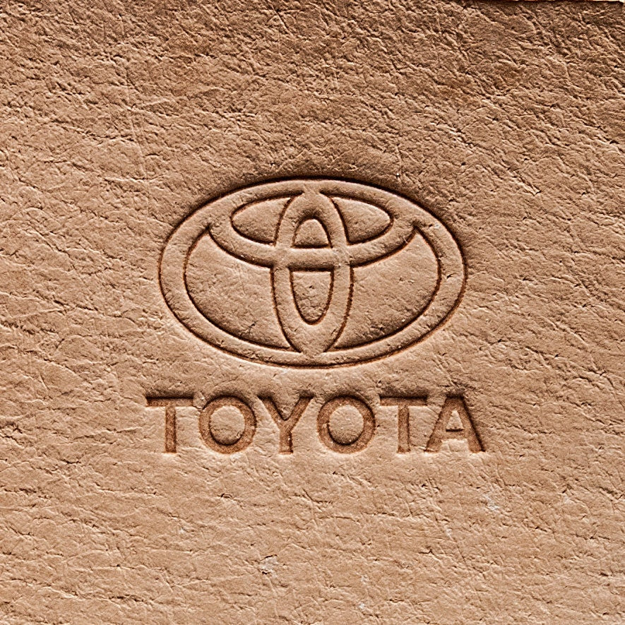 Leather Stamp: Toyota car logo - Delrin Material