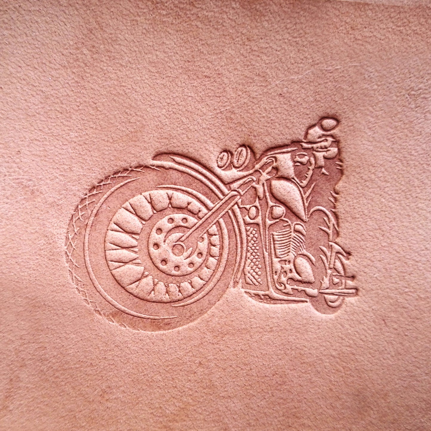Leather Stamp: motorbike #2 - Delrin Material