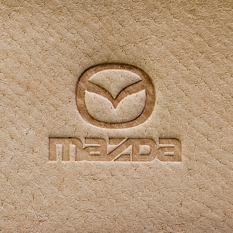 Leather Stamp : MAZDA car logo - Delrin Material