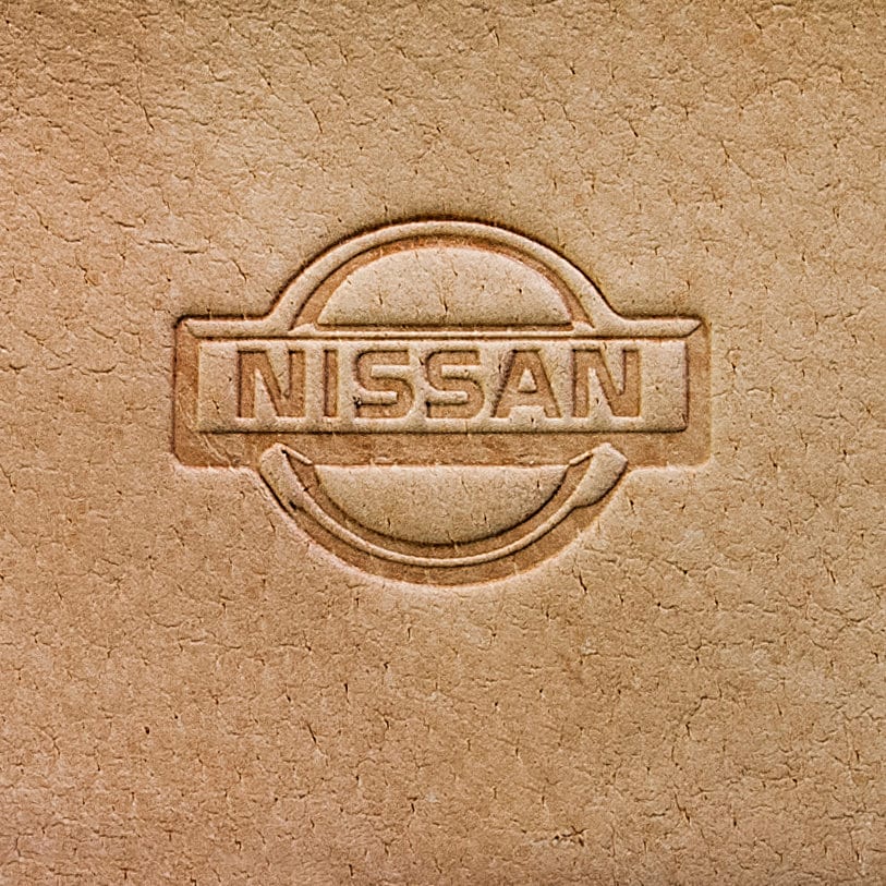 Leather Stamp : NISSAN car logo - Delrin Material