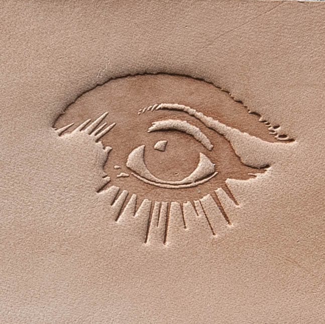 Leather Stamp: eye 1 - Delrin Material