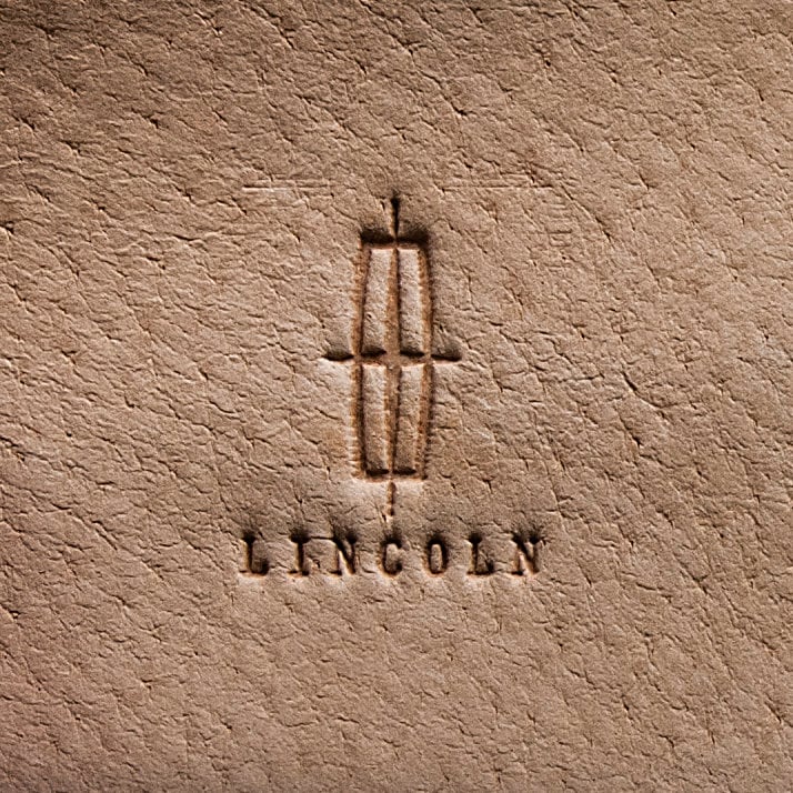 Leather Stamp : LINCOLN car logo - Delrin Material
