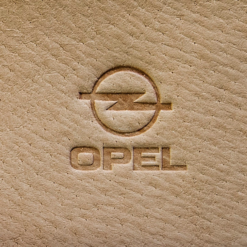 Leather Stamp : OPEL car logo - Delrin Material