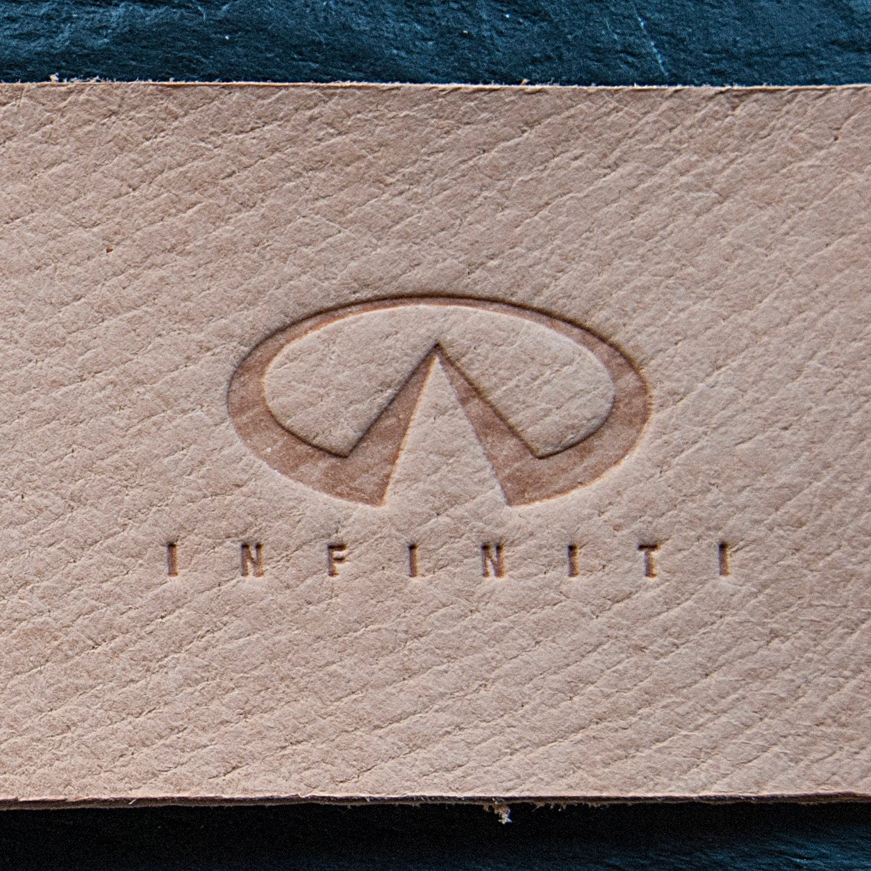 Leather Stamp : INFINITI car logo - Delrin Material