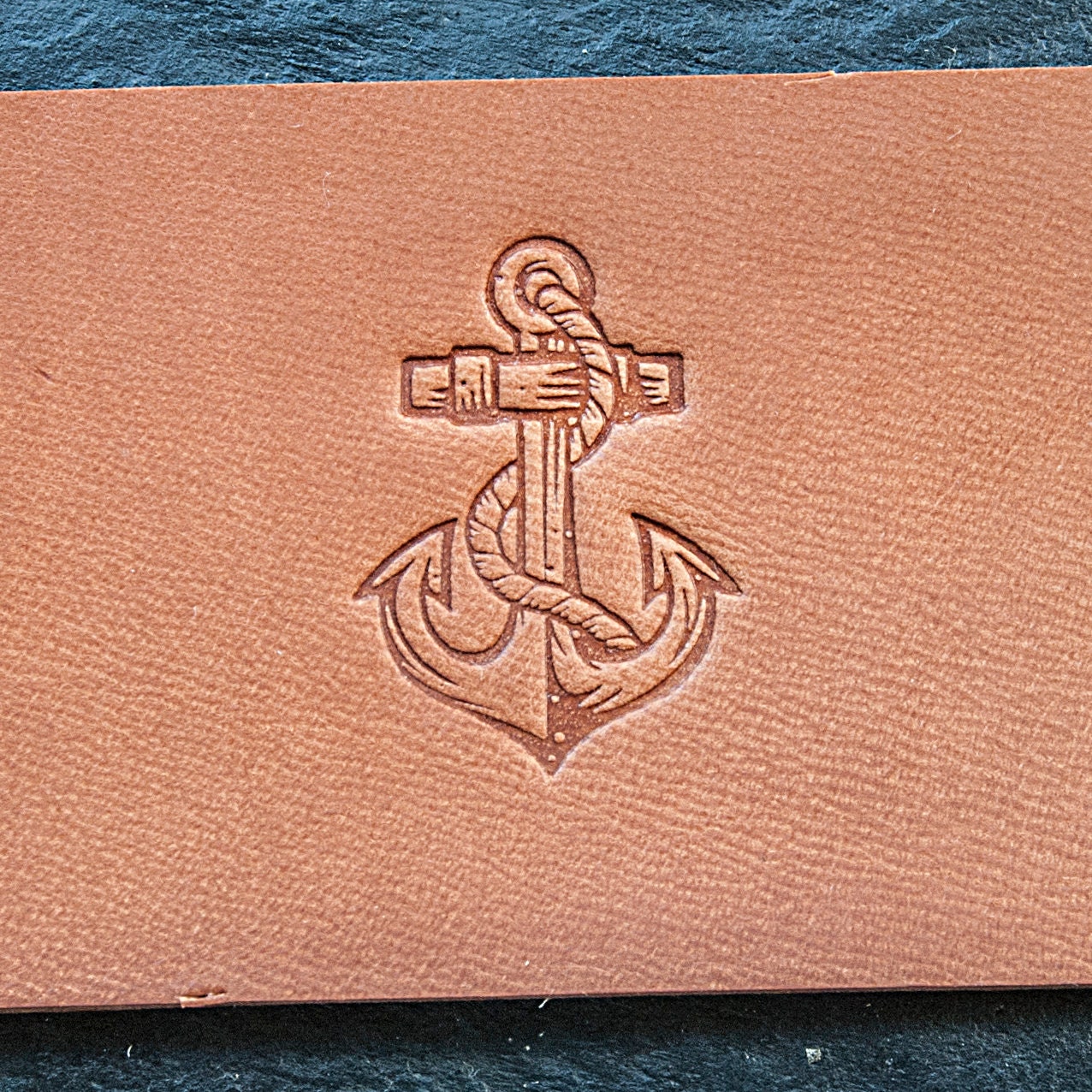 Leather Stamp: ANCHOR - Delrin material