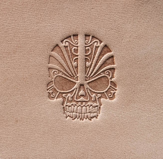 Leather Stamp: Skull 2 - Delrin Material