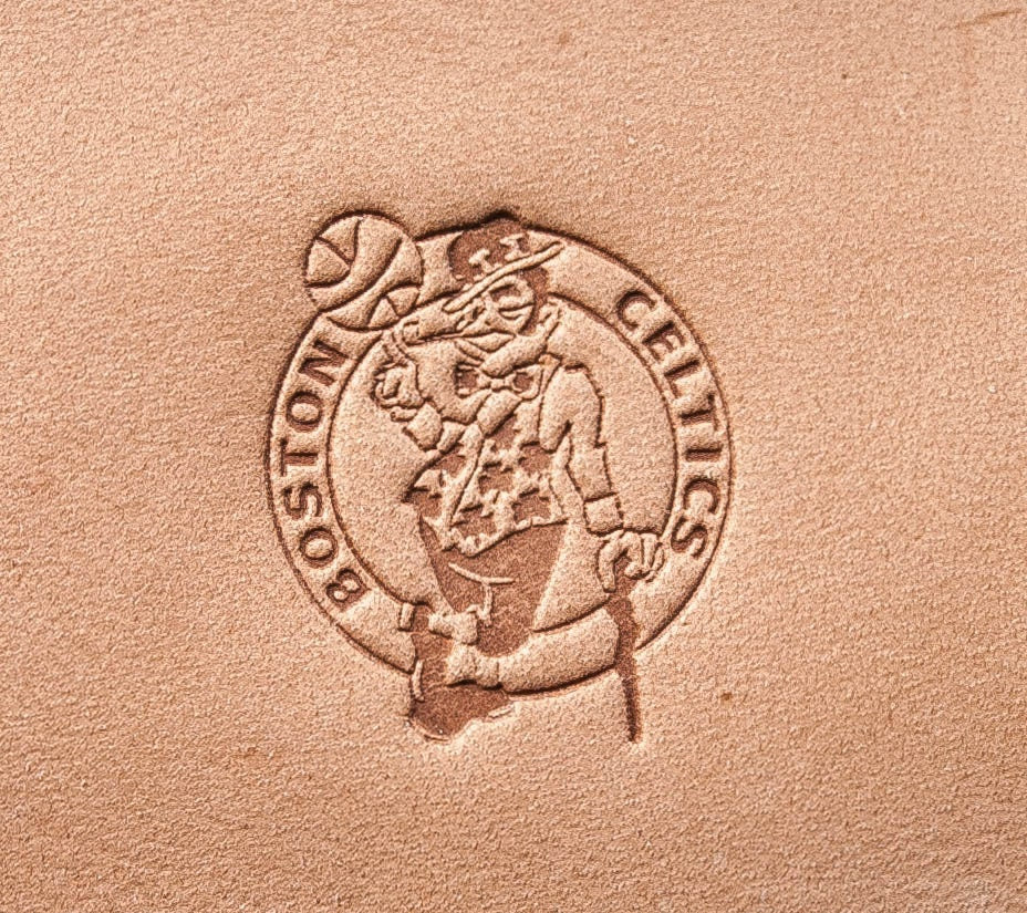 Leather Stamp Boston Celtics - Delrin Material