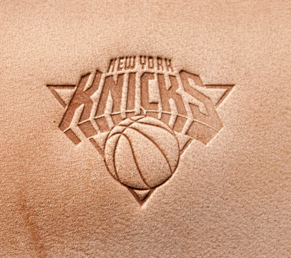 Leather Stamp Delrin, custom leather stamp: New York Knicks