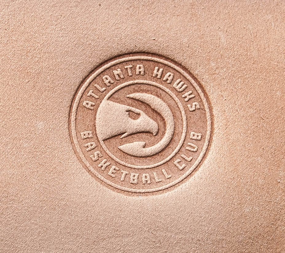 Leather Stamp : Atlanta Hawks - Delrin Material