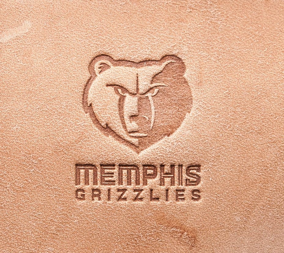 Leather Stamp : Memphis Grizzlies - Delrin Material