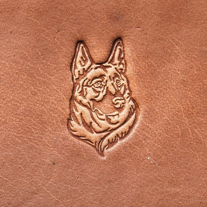 Leather stamp: German Shepherd 2 - Delrin Material