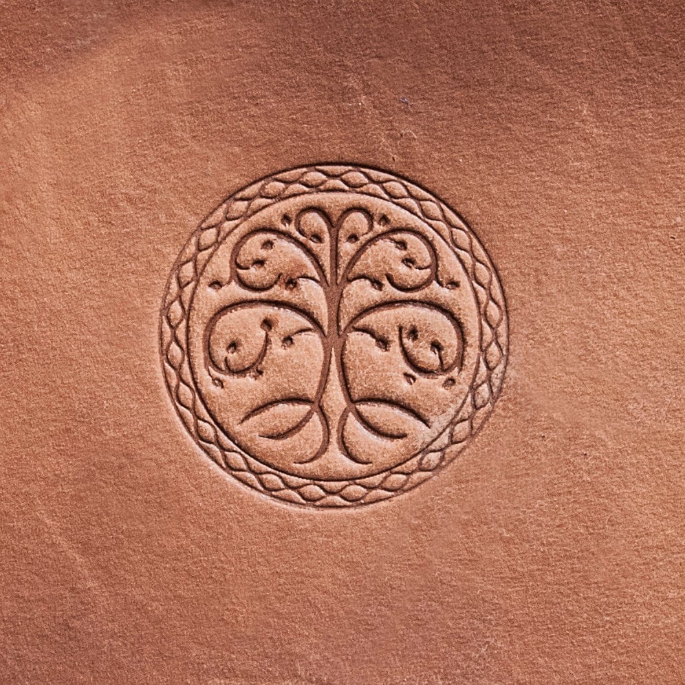 Leather Stamp: Celtic tree 4 - Delrin Material