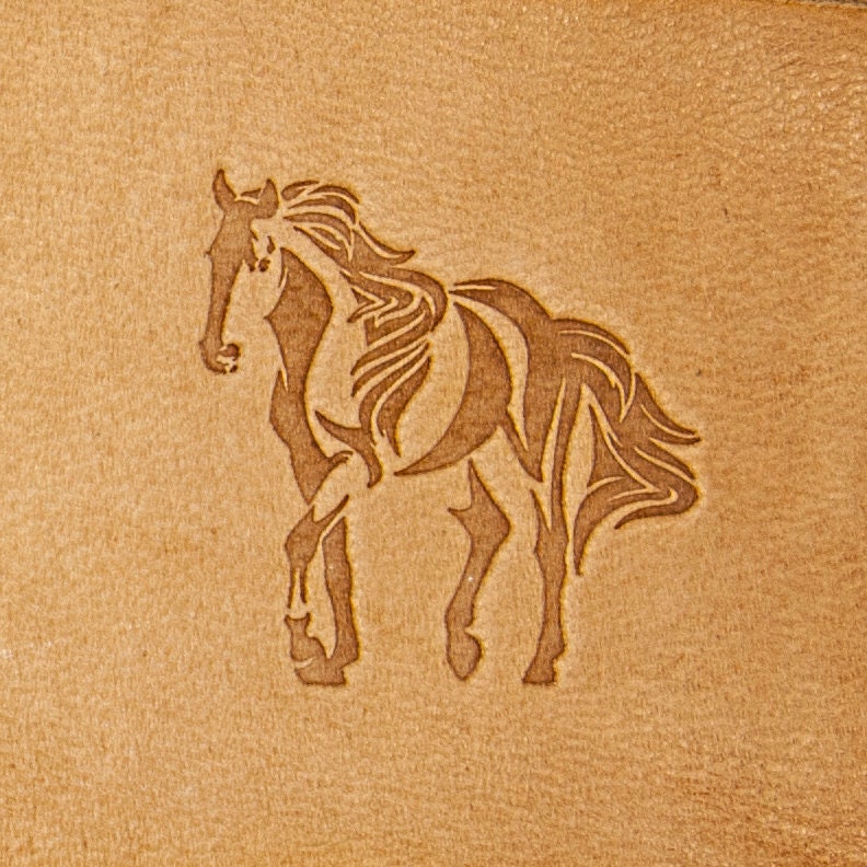 Leather Stamp: Horse #2 - Delrin material