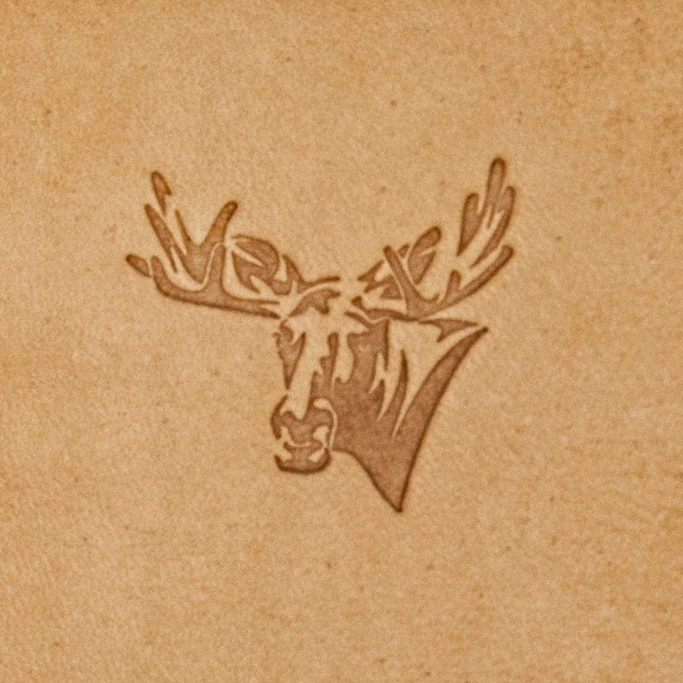 Delrin Leather Stamp: Moose #2