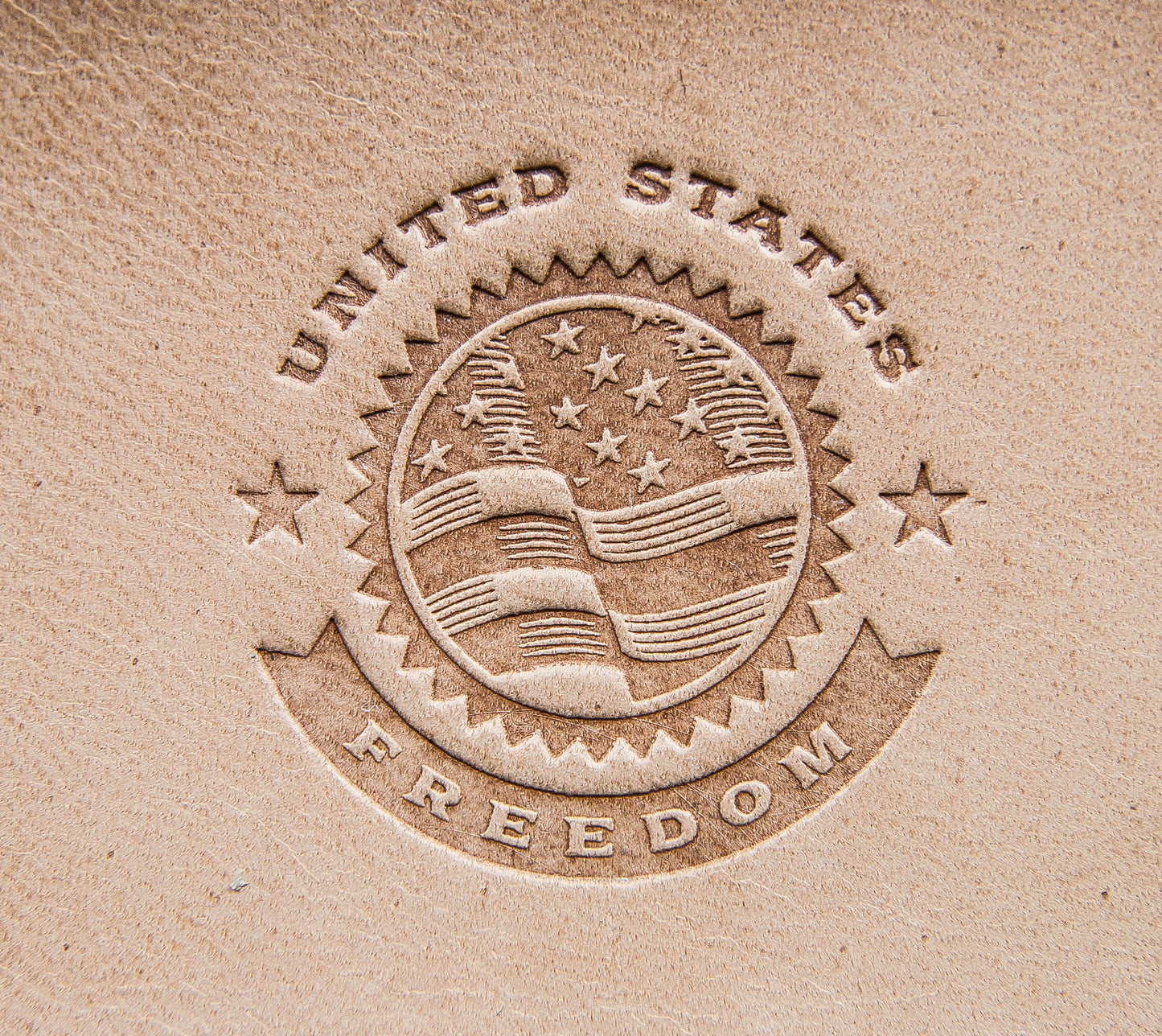 Delrin Leather Stamp: United states freedom