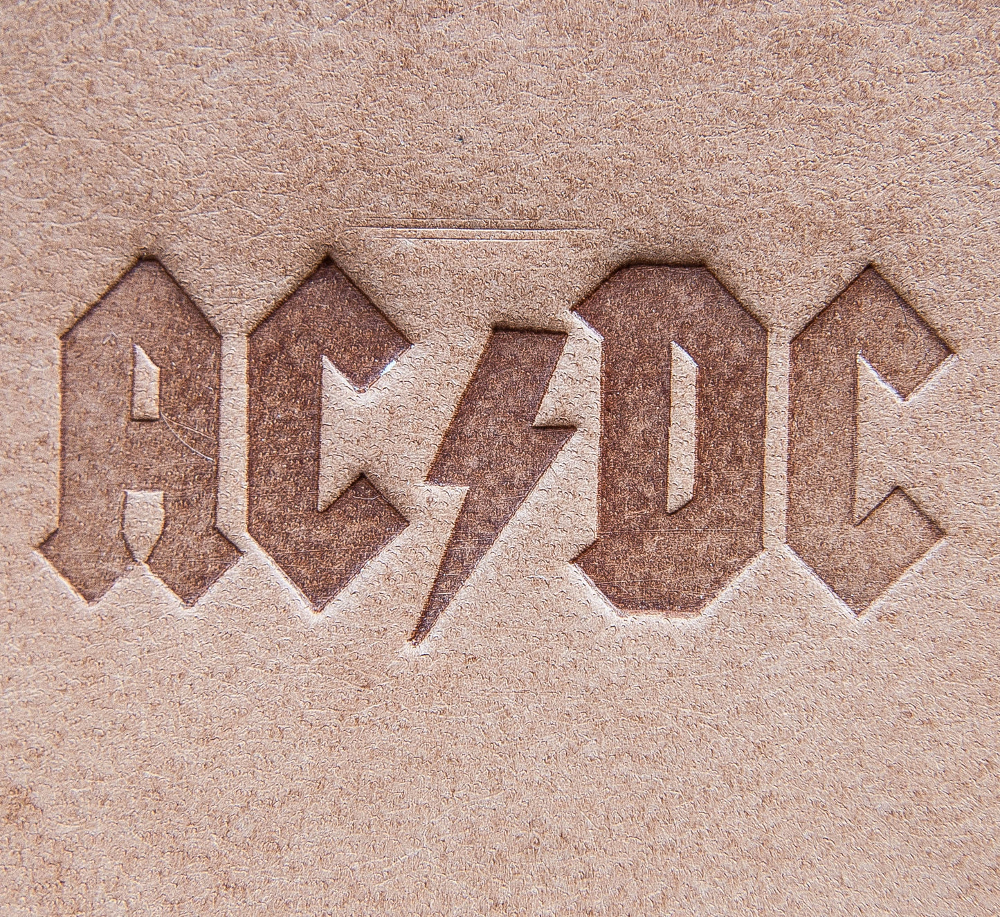 Leather Stamp : Band ACDC - Delrin Material