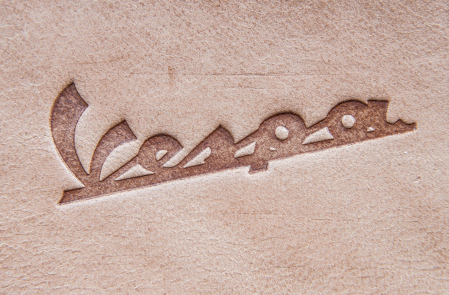 Leather Stamp : Vespa - Delrin Material