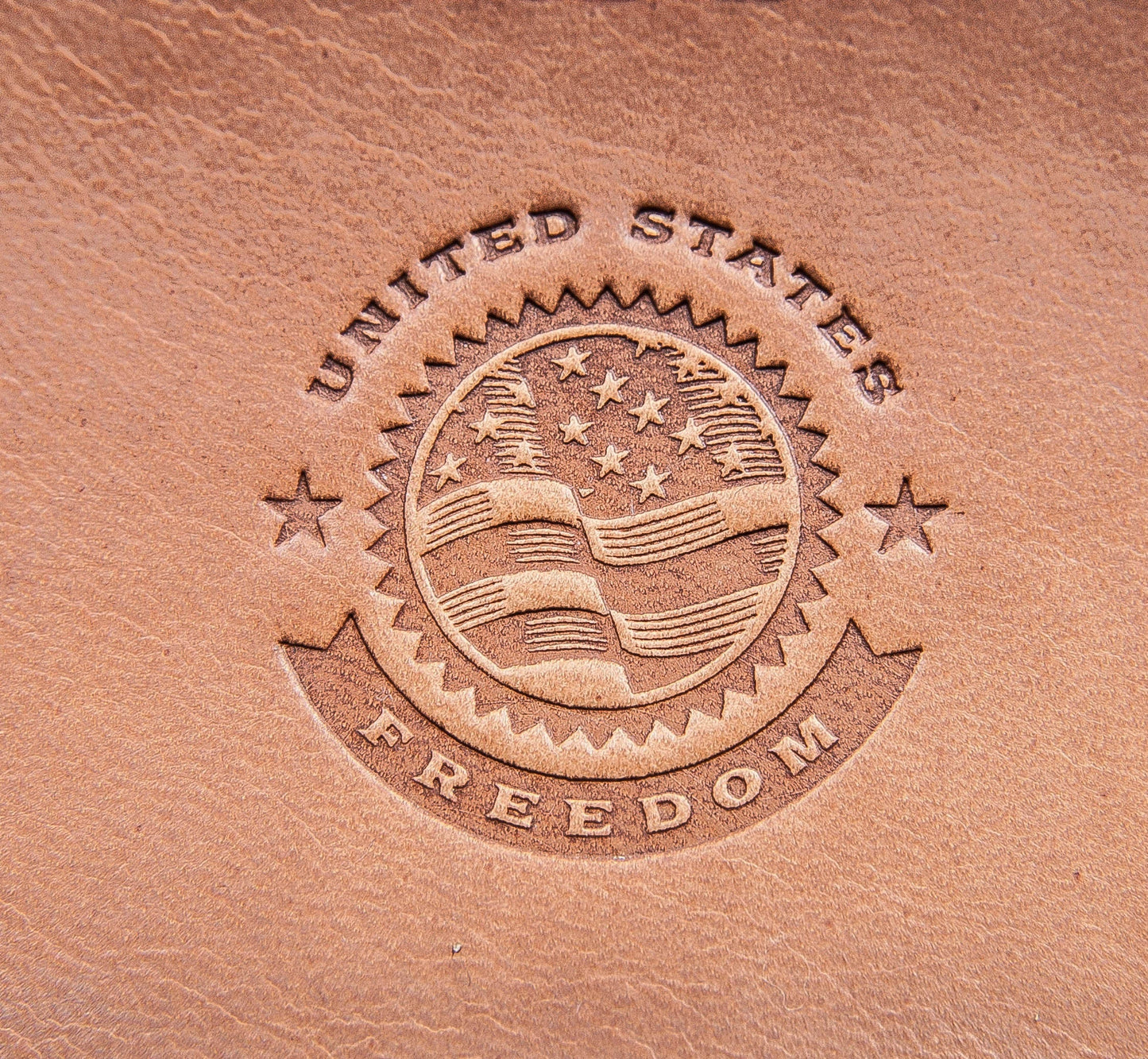 Leather Stamp: United states freedom - Delrin Material