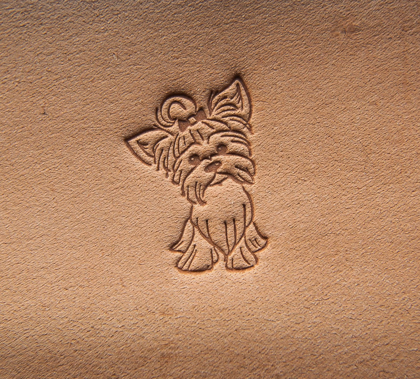 Leather Stamp York #3 dog, dog stamp - Delrin Material