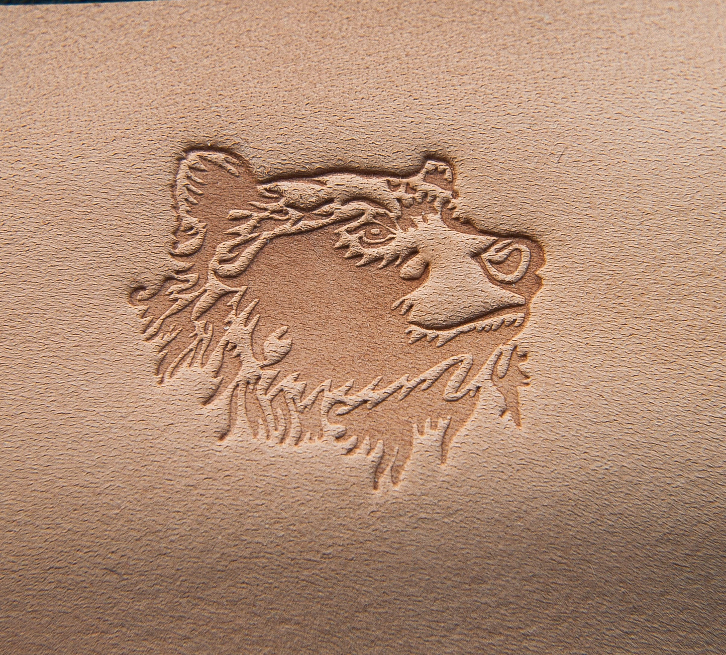 Leather Stamp Bear - Delrin Material