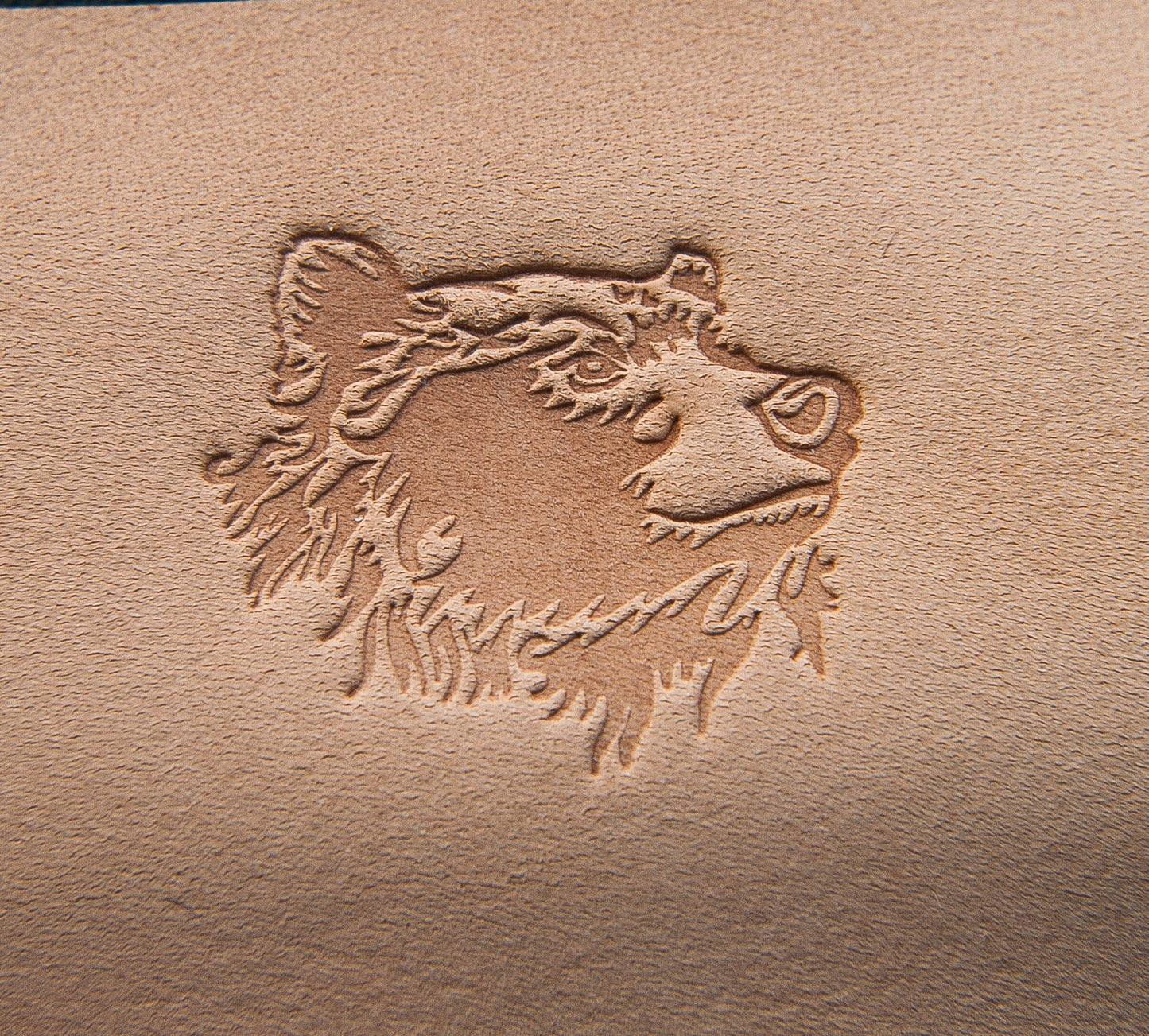 Leather Stamp Bear - Delrin Material