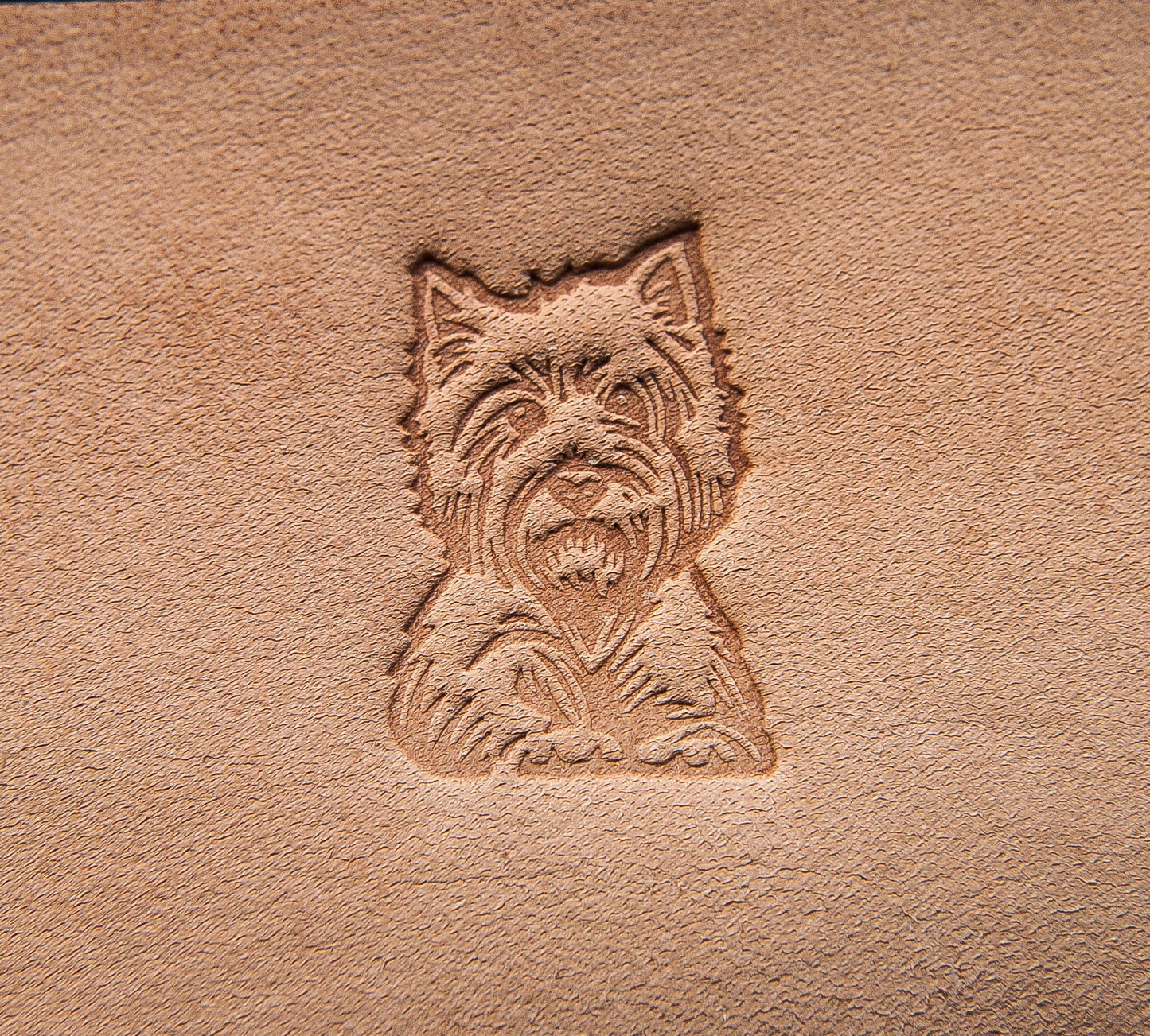 Leather Stamp York #1 dog - Delrin Material