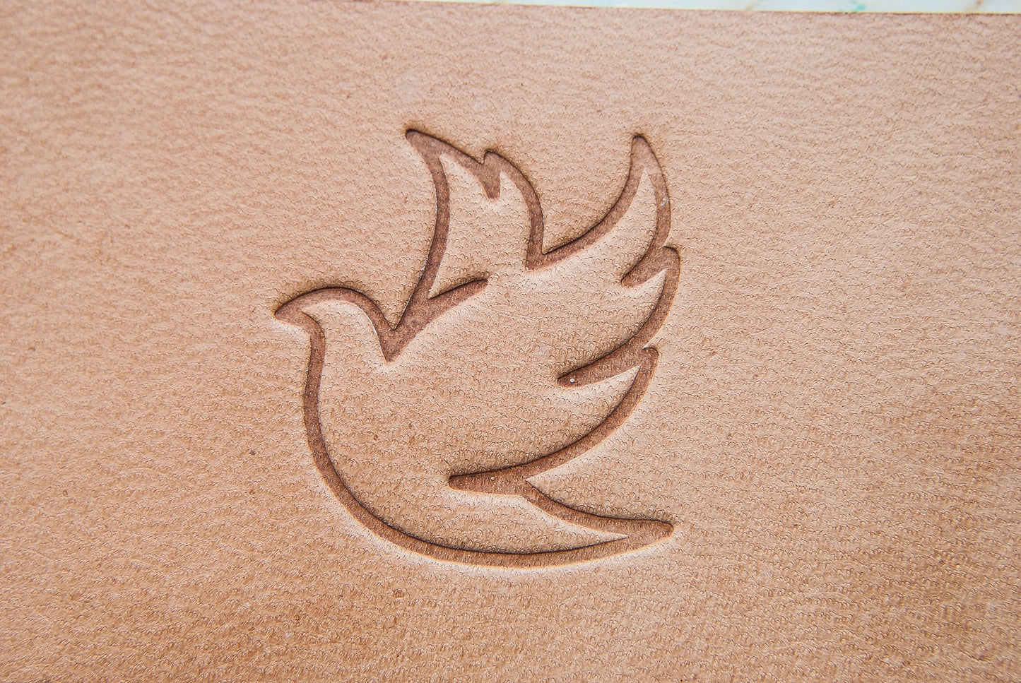 Leather stamp : bird 2 - Delrin Material