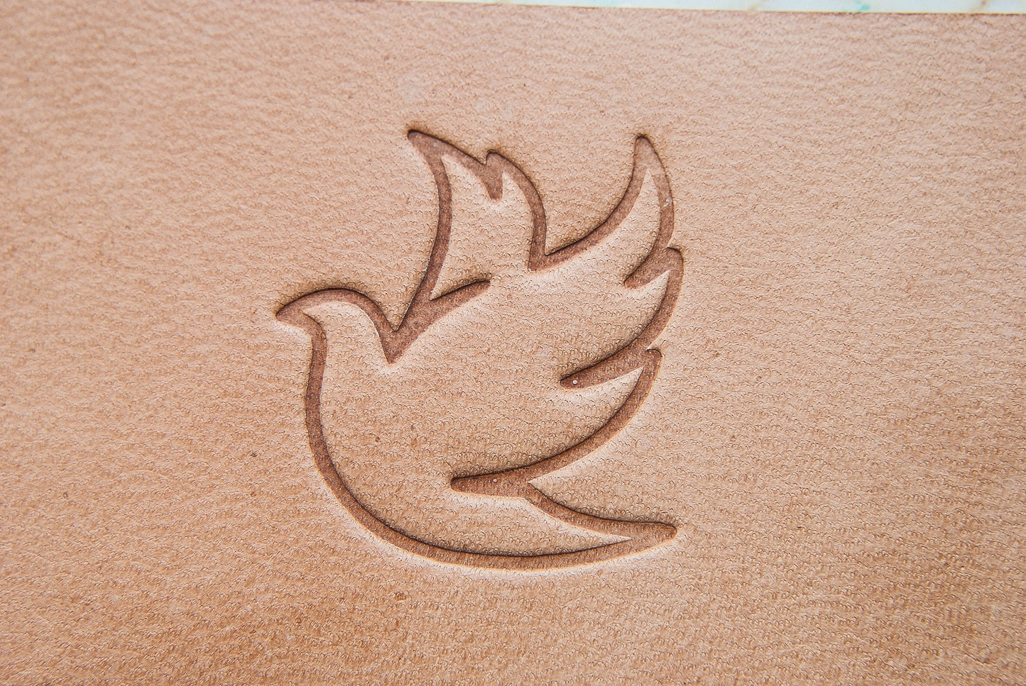 Leather stamp bird 2 - Delrin Material