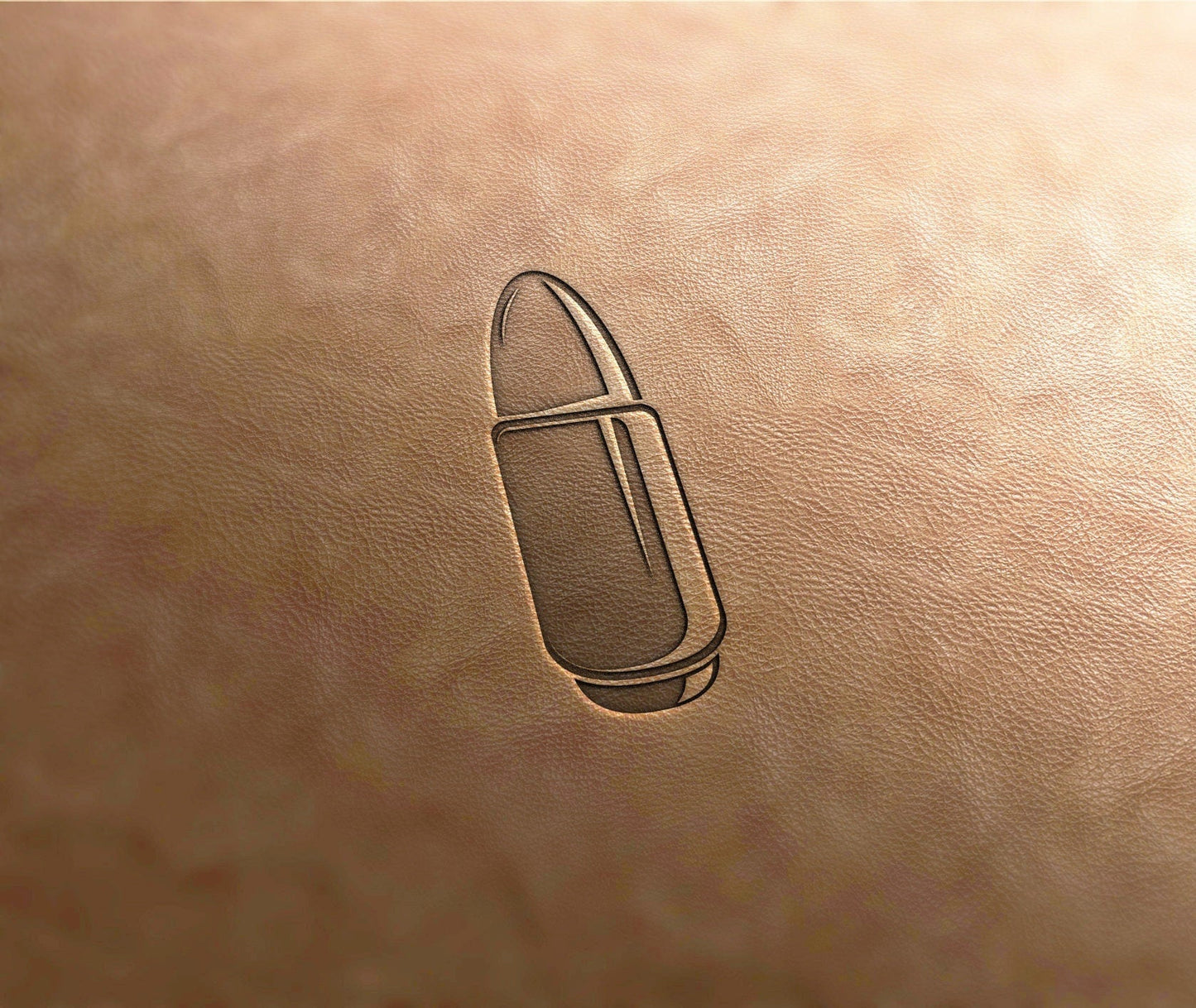 Leather Stamp , Bullet stamp 1 - Delrin Material