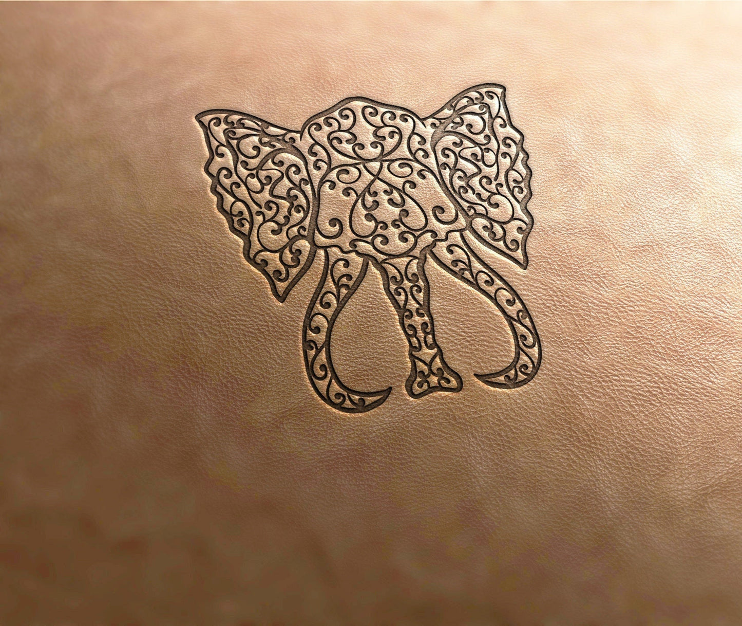 Leather Stamp (Delrin), elephant stamp, leather tool, leather tools, craft tools, custom leather stamp