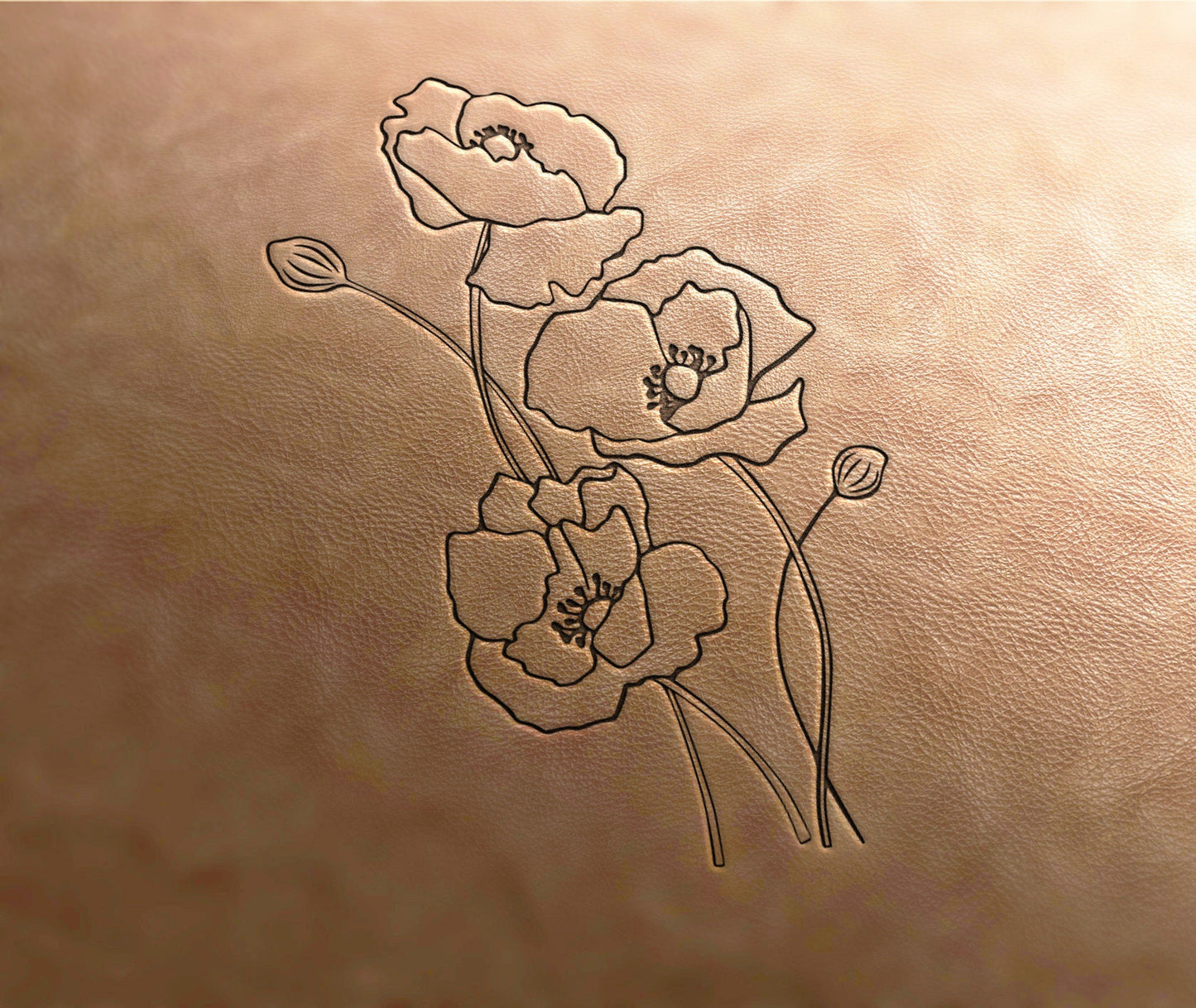 Leather Stamp Flower stamp 3