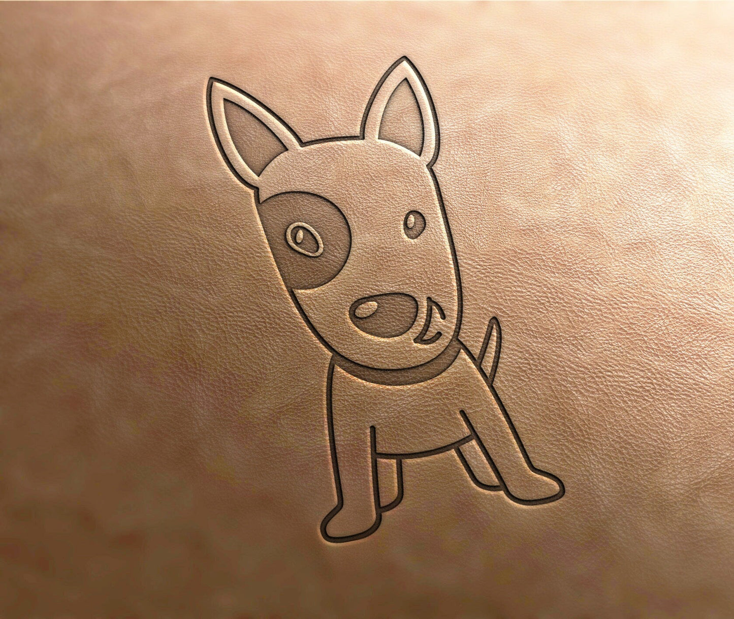 Leather Stamp dog stamp 14 - Delrin Material