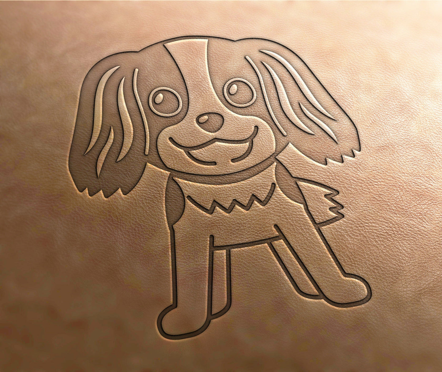 Leather Stamp : dog stamp 17 - Delrin Material