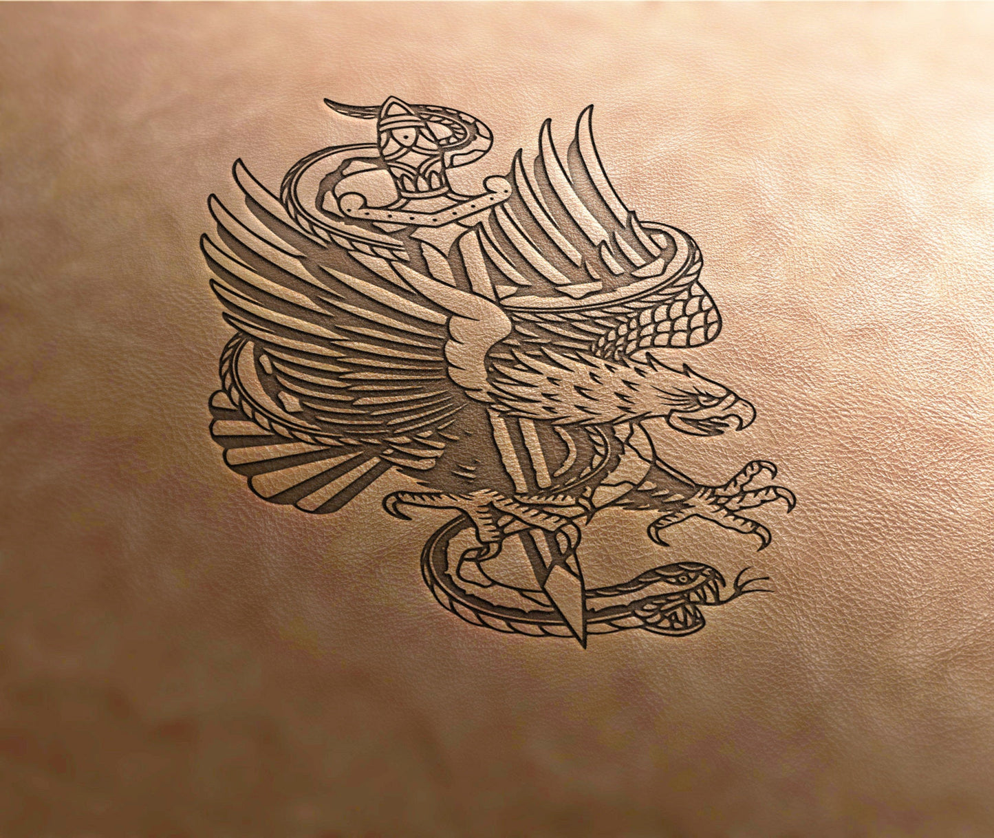 Leather Stamp : eagle - Delrin Material