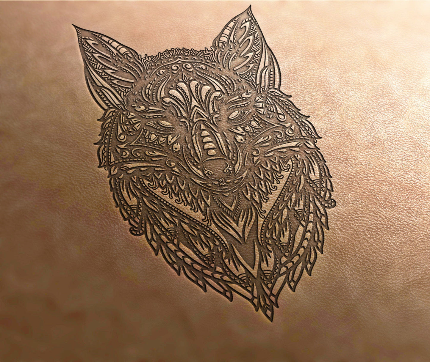 Leather Stamp : fox - Delrin Material