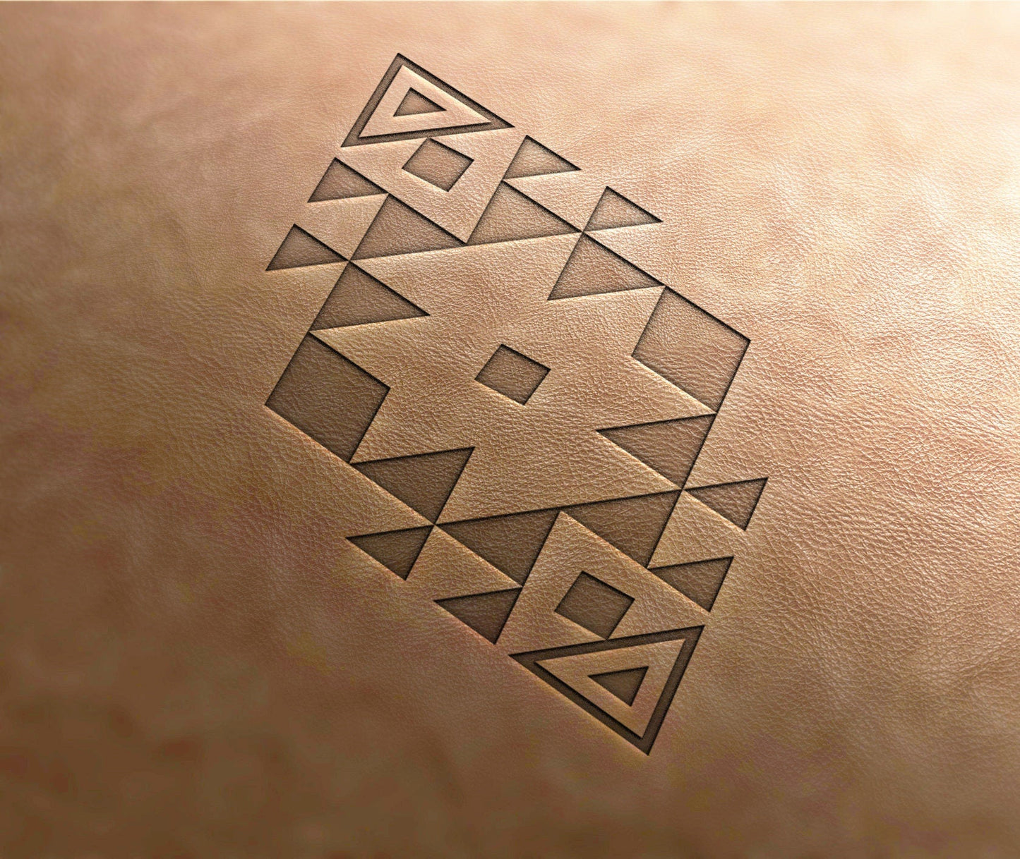 Leather Stamp Aztec pattern 4 - Delrin Material