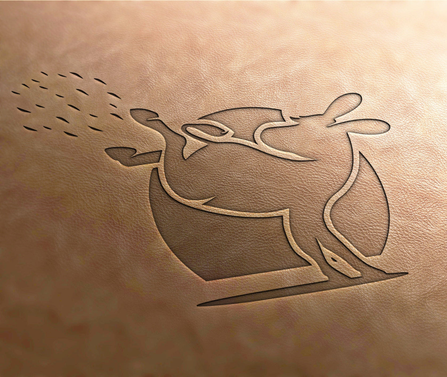 Leather Stamp : donkey - Delrin Material