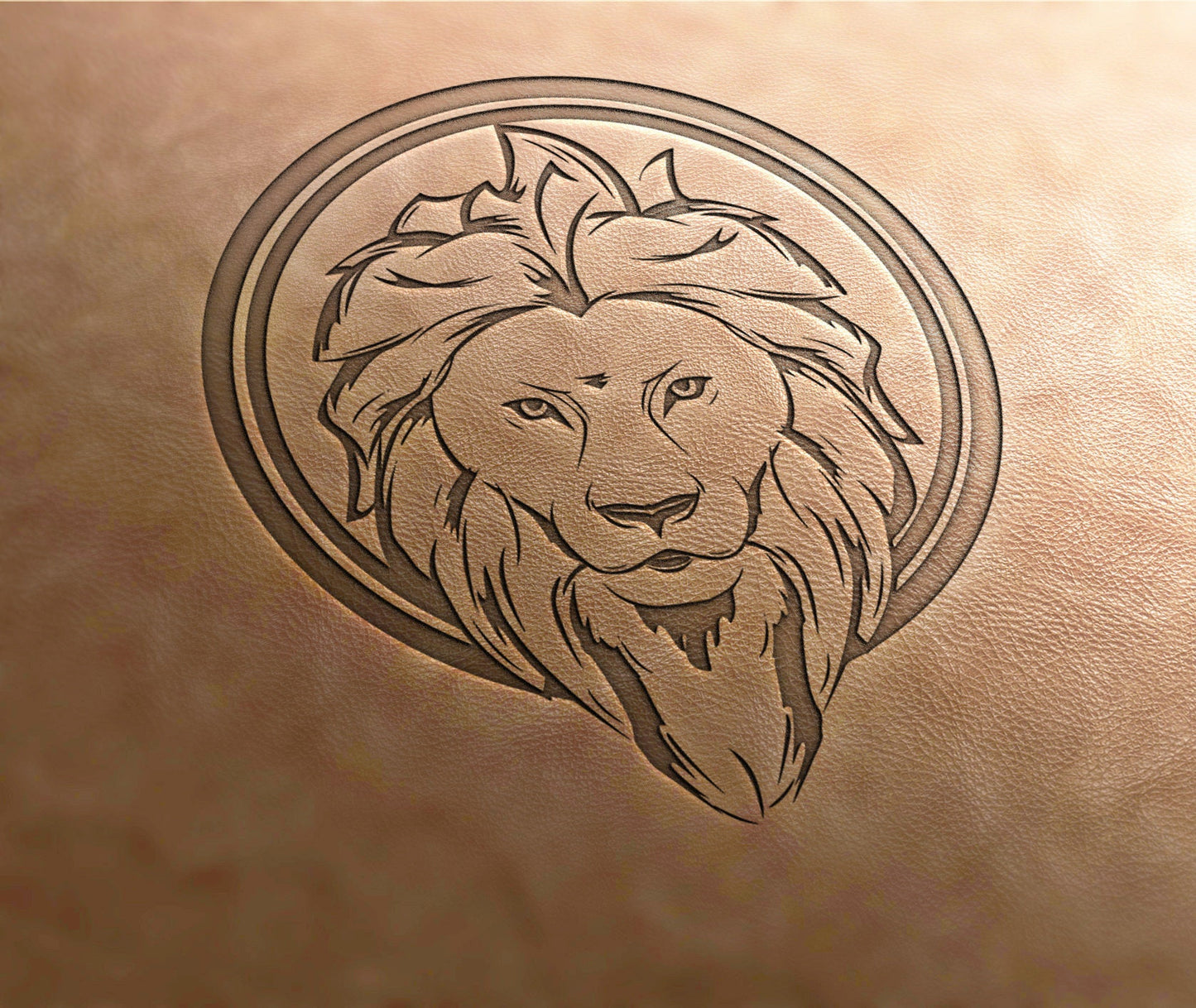 Leather Stamp : lion stamp - Delrin Material